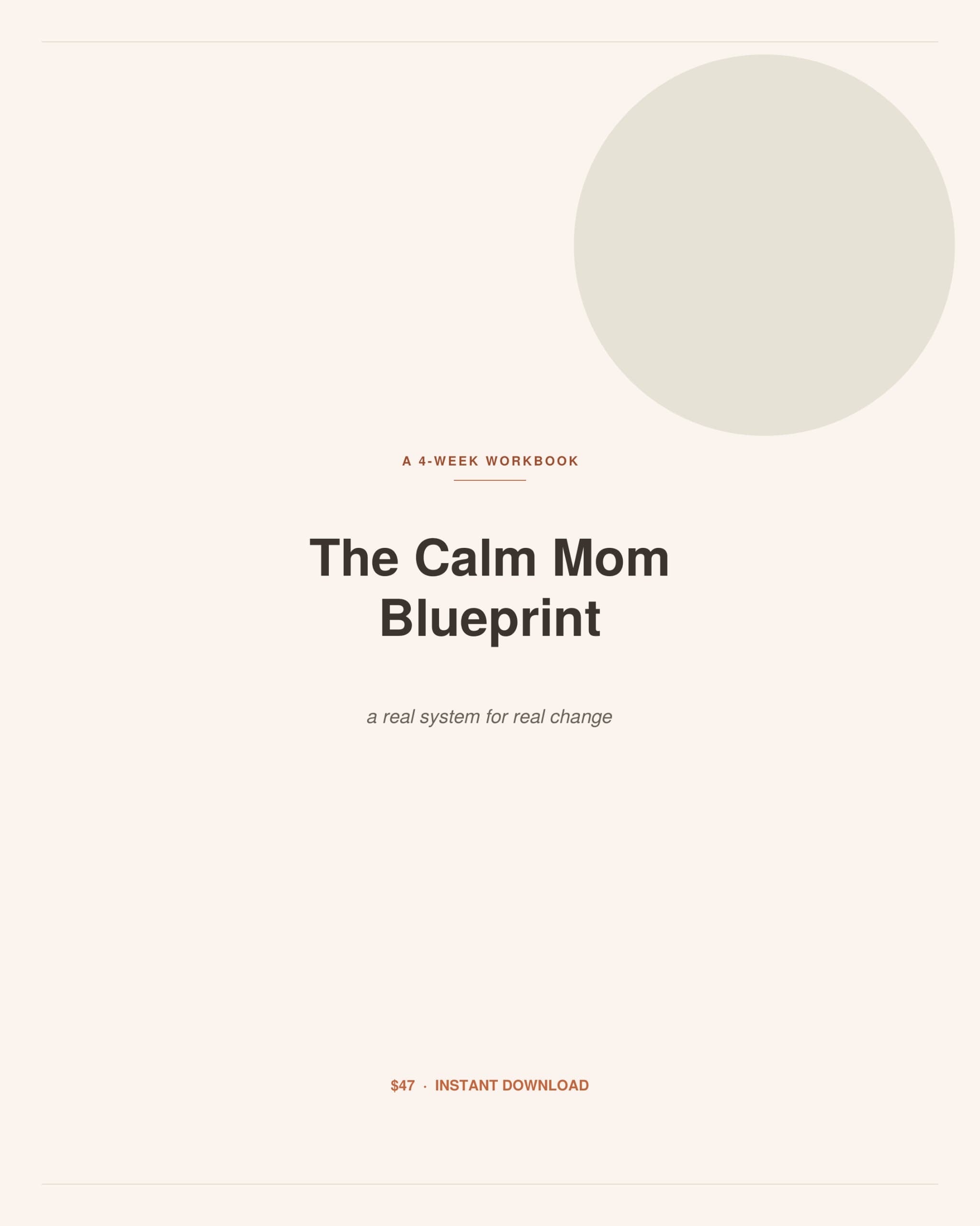 The Calm Mom Blueprint